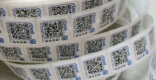 常州二維碼不干膠標簽設計中的使用實例欣賞
