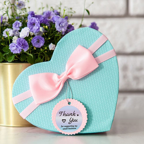 定制一卷謝謝貼紙(自粘購物裝飾圓卷) 500/件